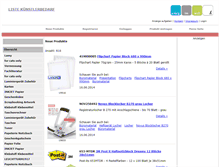 Tablet Screenshot of kuenstlerbedarf-liste.de